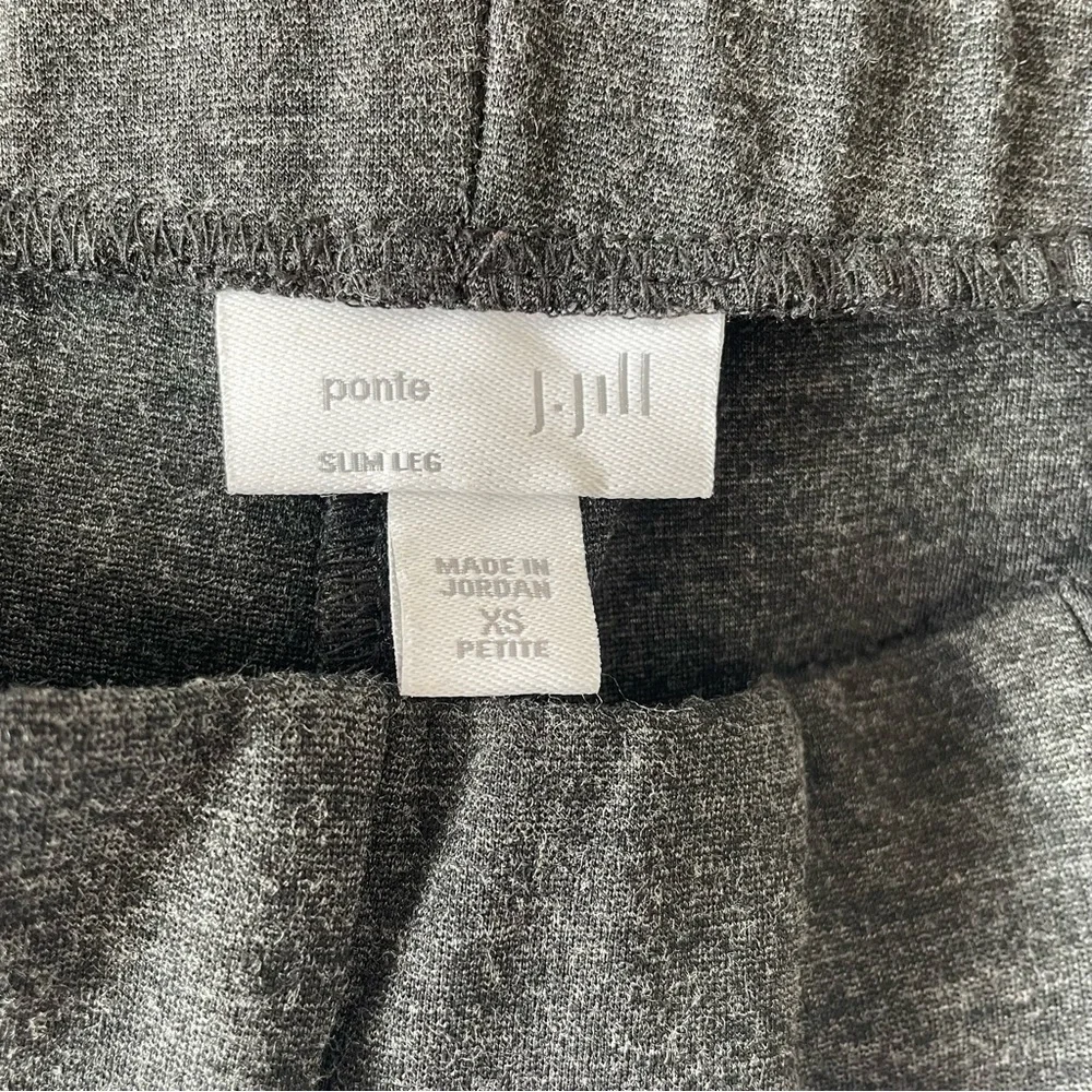 J. Jill Ponte Slim Leg Gray Pull on Leggings/Pants XS - Picture 8 of 10
